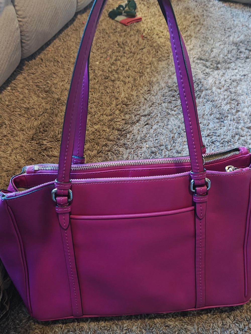 Coach Peyton Double Zip Carryall - Picture 12 of 13